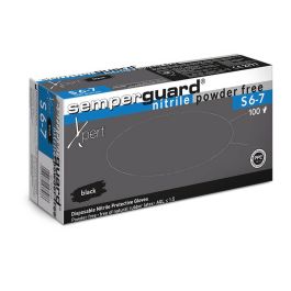 Semperguard Nitril Xpert Black gumikesztyű 100 db / doboz